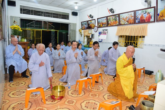 Repentant Ceremony at Minh Chat  ashram in Can Tho
